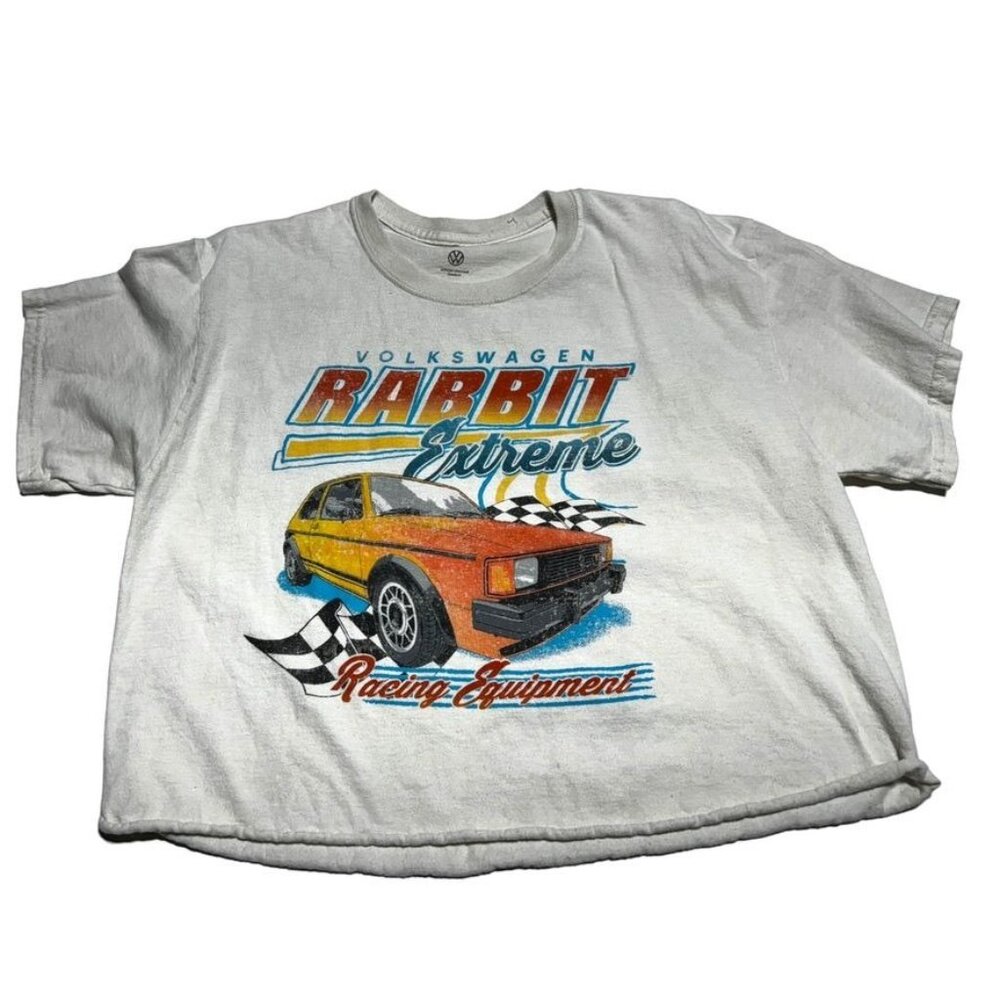 Volkswagon Rabbit Cropped T-Shirt Size Large